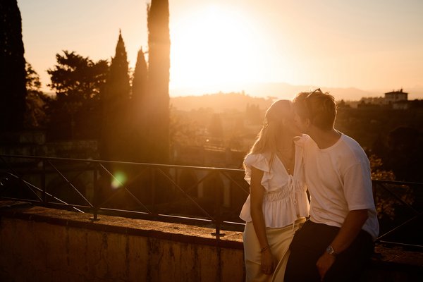 Sonnenuntergangs-Shooting in Florenz, Toskana
